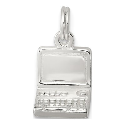 Sterling Silver Laptop Pendant