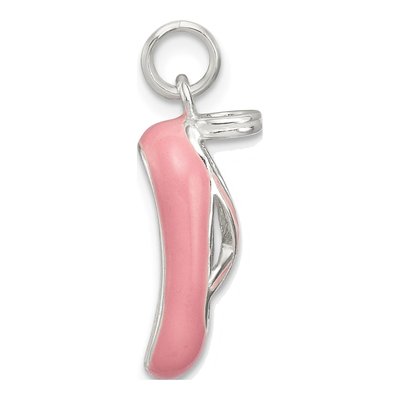 Sterling Silver Ballet Slipper Pendant – view 3