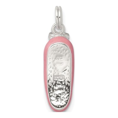 Sterling Silver Ballet Slipper Pendant – view 5