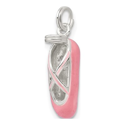 Sterling Silver Ballet Slipper Pendant – view 6