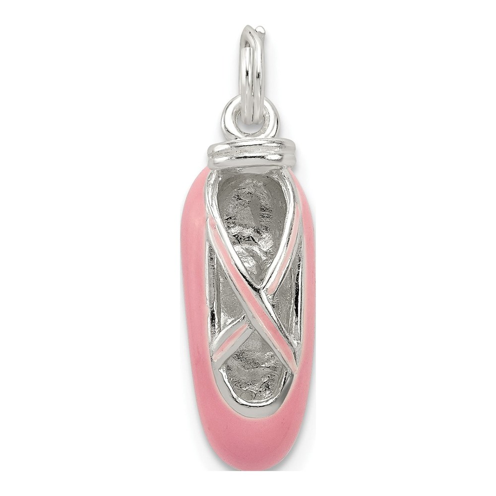 Sterling Silver Ballet Slipper Pendant