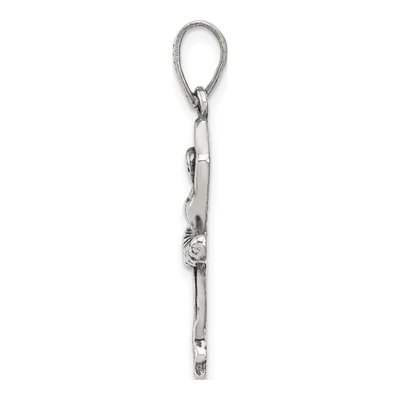Sterling Silver Antiqued Ballerina Pendant – view 3