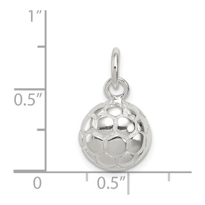 Sterling Silver Soccer Ball Charm – view 4