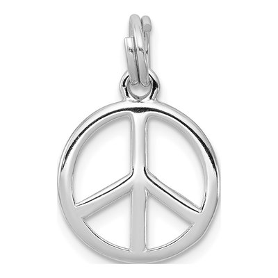 Sterling Silver Peace Sign Pendant