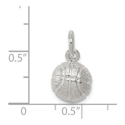Sterling Silver Basketball Pendant – view 4