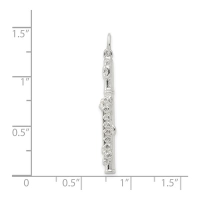 Sterling Silver Flute Pendant – view 4