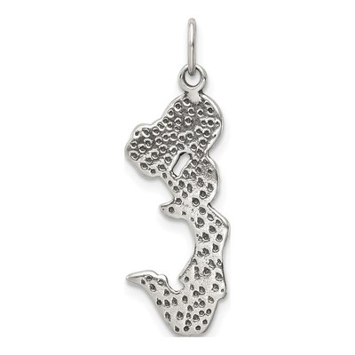 Sterling Silver Antiqued Cheerleader Charm – view 5