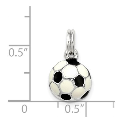 Sterling Silver Soccer Ball Charm – view 4