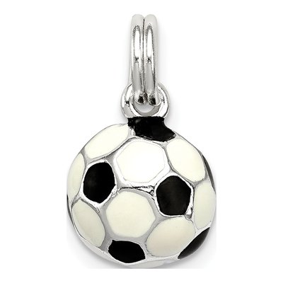 Sterling Silver Soccer Ball Charm