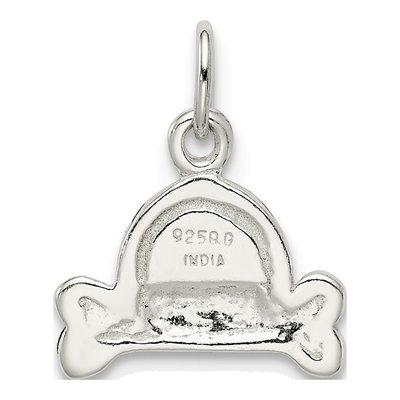 Sterling Silver I Love My Dog Enamel Charm – view 5