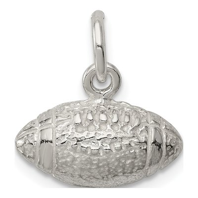 Sterling Silver Football Pendant