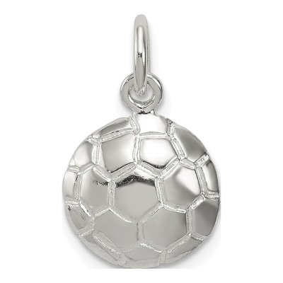 Sterling Silver Soccer Ball Pendant