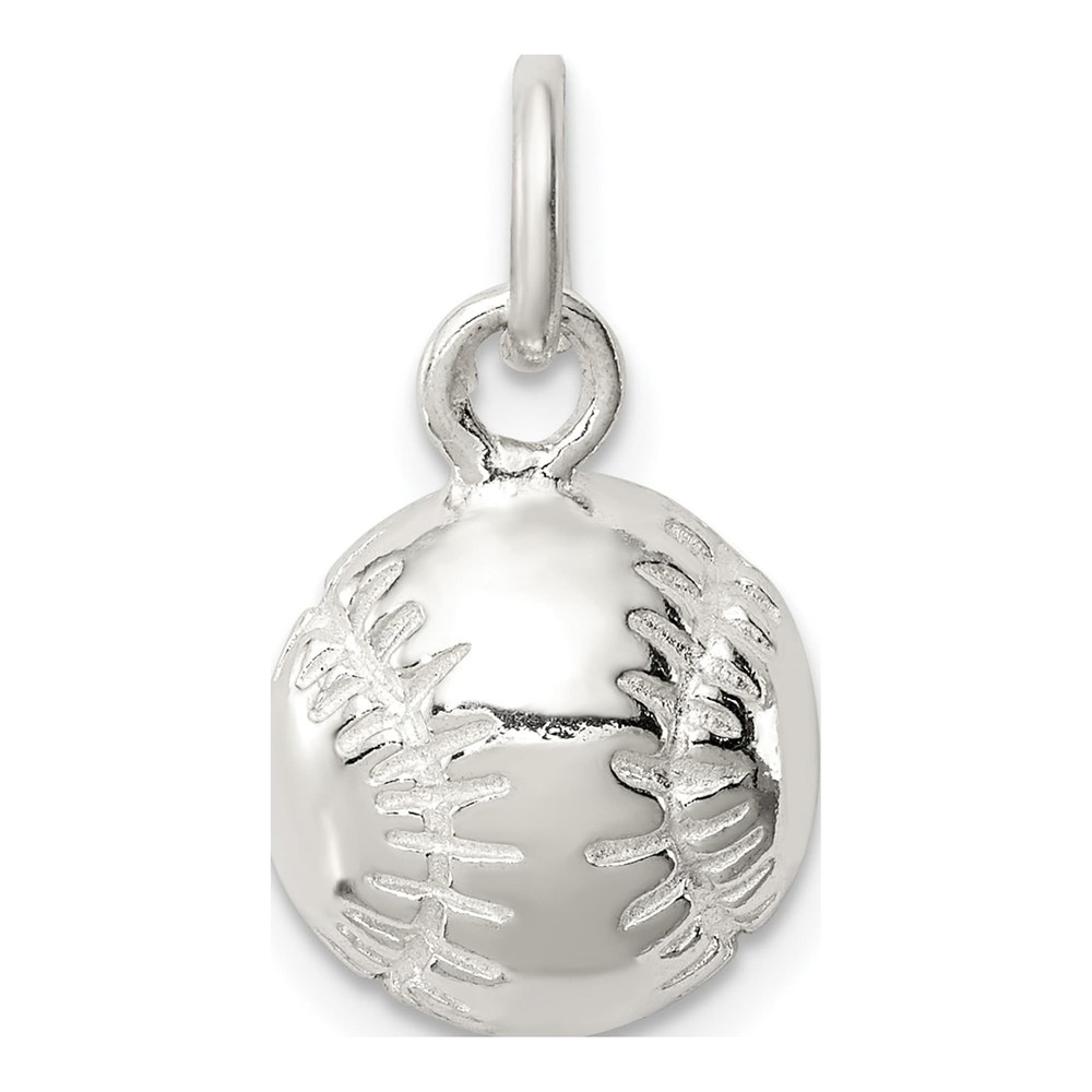 Sterling Silver Baseball Pendant