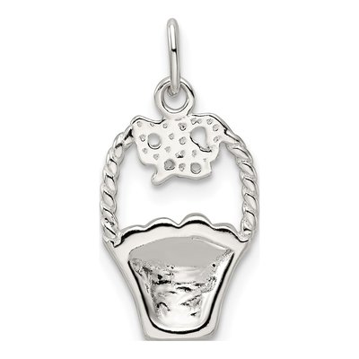Sterling Silver Enameled Easter Basket Pendant – view 5