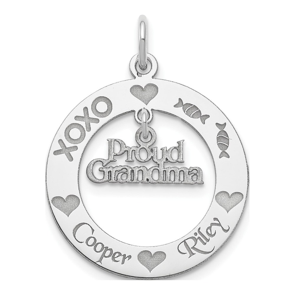 Personalized Proud Grandma Charm