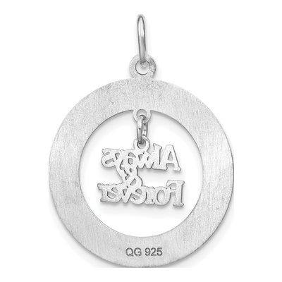 Sterling Silver Personalized Always Forever Charm – view 4