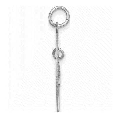 Sterling Silver Personalized Graduation Charm – view 2