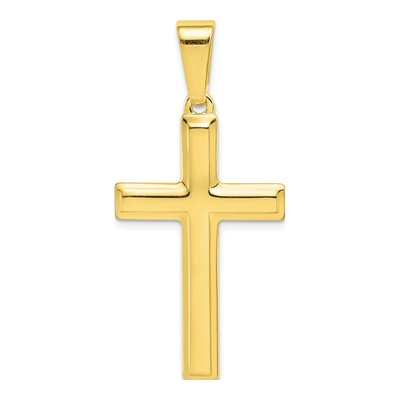 Gold-Plated Sterling Silver Cross Pendant