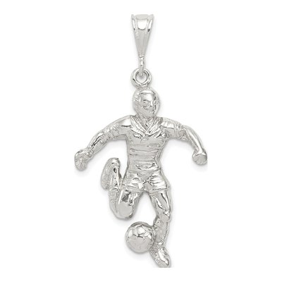 Sterling Silver Soccer Player Pendant
