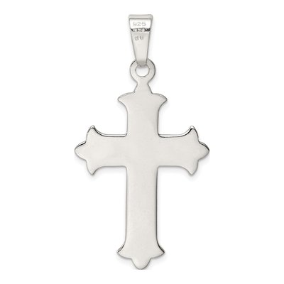 Sterling Silver Textured Cross Pendant – view 5