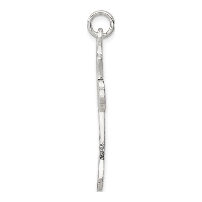 Sterling Silver Diamond-Cut Cross Pendant – view 3