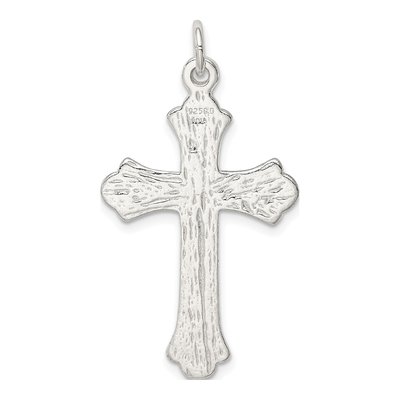 Sterling Silver Diamond-Cut Cross Pendant – view 5
