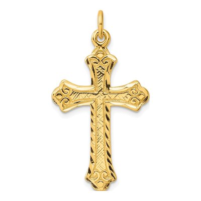 Gold-Plated Sterling Silver Cross Pendant