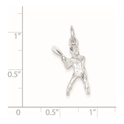 Sterling Silver Baseball Batter Charm – view 2