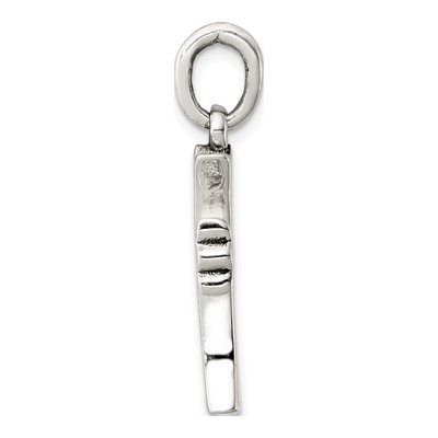 Sterling Silver Antiqued Cross Pendant – view 3