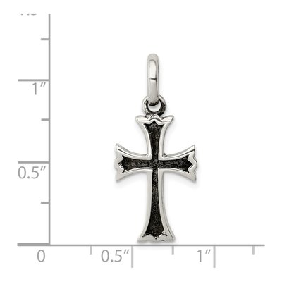 Sterling Silver Antiqued Cross Pendant – view 4