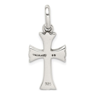 Sterling Silver Antiqued Cross Pendant – view 5