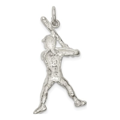 Sterling Silver Baseball Batter Pendant – view 5