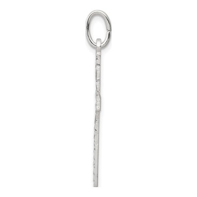 Sterling Silver Diamond-Cut Cross Pendant – view 3