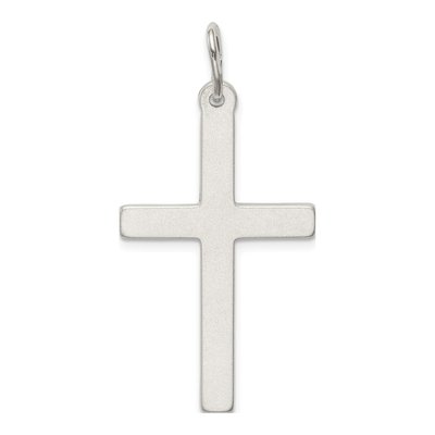 Sterling Silver Diamond-Cut Cross Pendant – view 5