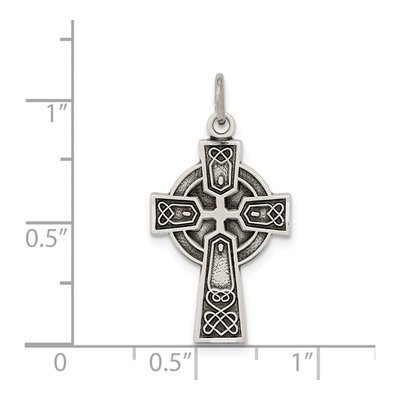 Sterling Silver Antiqued Celtic Cross Pendant – view 4