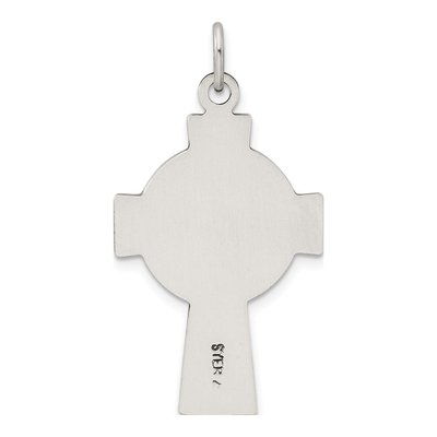 Sterling Silver Antiqued Irish Cross Pendant – view 5