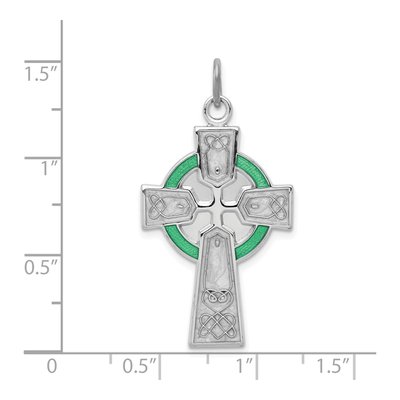 Sterling Silver Irish Cross Pendant – view 5
