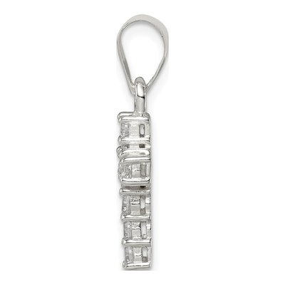 Sterling Silver CZ Kids' Cross Pendant – view 3