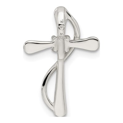 Sterling Silver CZ Cross Pendant – view 5