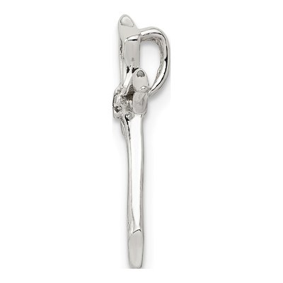 Sterling Silver CZ Cross Pendant – view 3