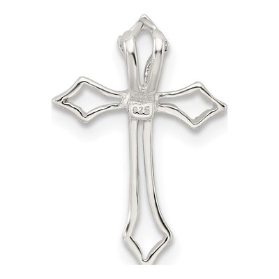 Sterling Silver CZ Cross Pendant – view 5