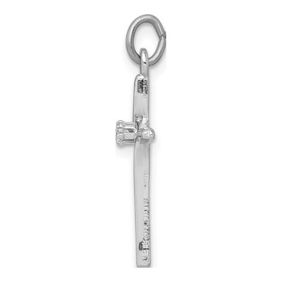 Sterling Silver CZ Cross Pendant – view 3