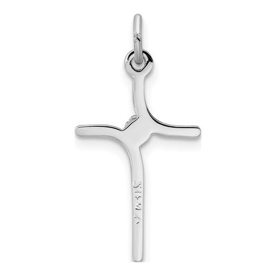 Sterling Silver CZ Cross Pendant – view 4