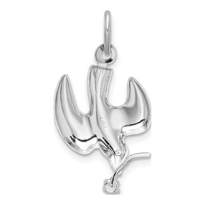 Sterling Silver CZ Dove Pendant – view 4