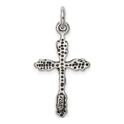 Sterling Silver Antiqued Crucifix Pendant – view 5