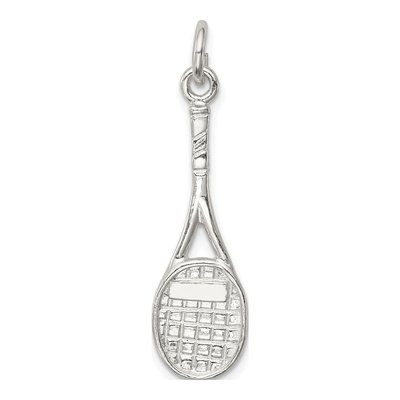 Sterling Silver Tennis Racquet Pendant – view 5