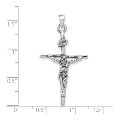 Sterling Silver Antiqued Crucifix Pendant – view 4