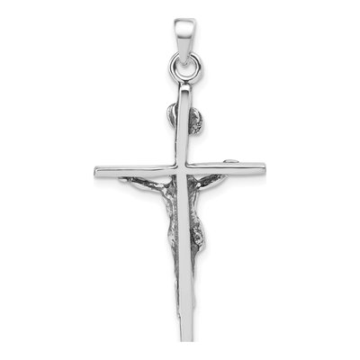 Sterling Silver Antiqued Crucifix Pendant – view 5