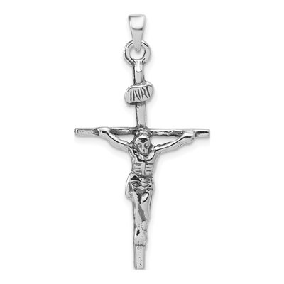 Sterling Silver Antiqued Crucifix Pendant