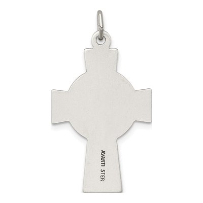Sterling Silver Irish Crucifix Cross Pendant – view 5